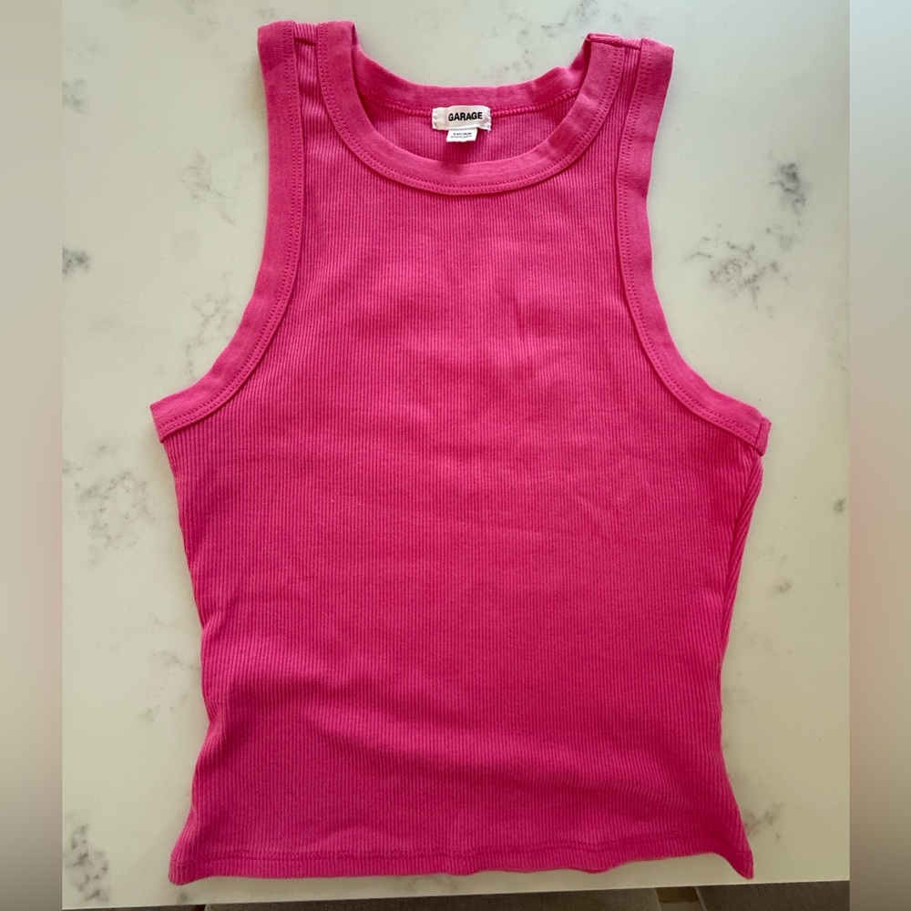 BNW GARAGE CLOTHING WOMENS COTTON BLEND TANK TOP, SIZE XS